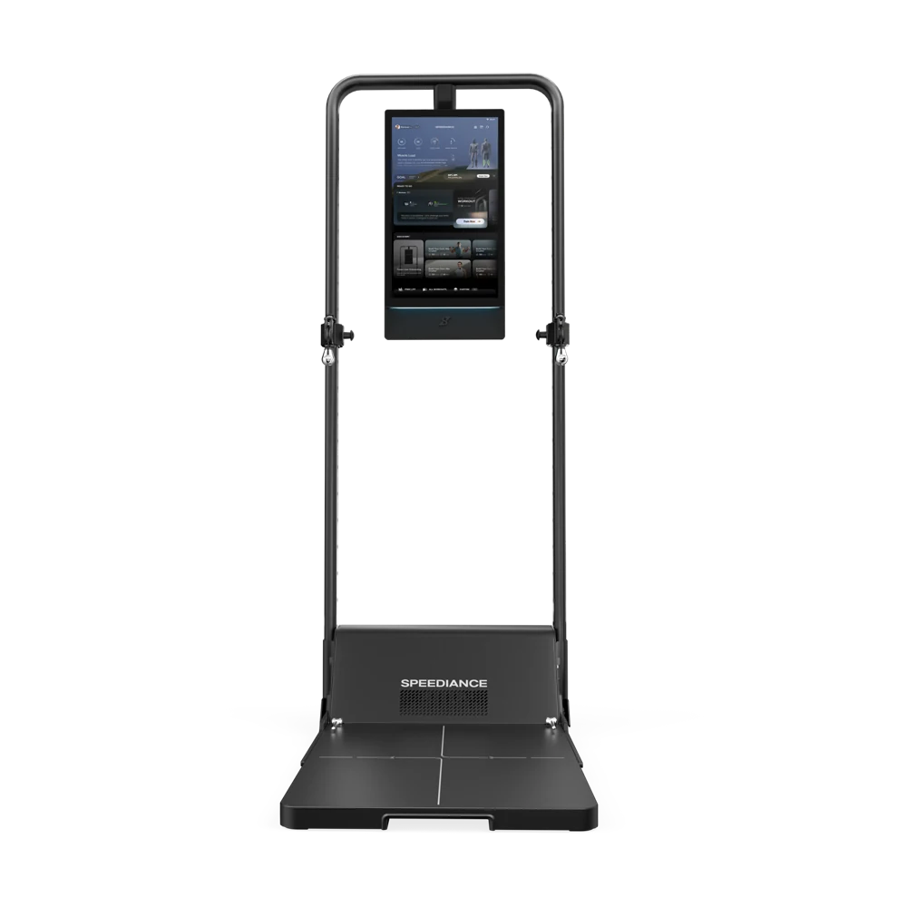 Gym Monster 3 completo con touchscreen, telaio e piattaforma apribile visibili