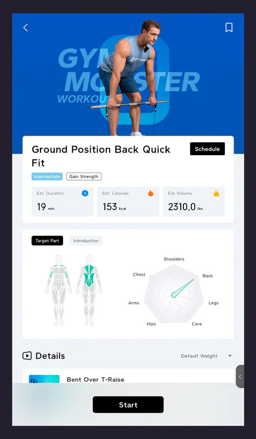 Détails de l'entraînement