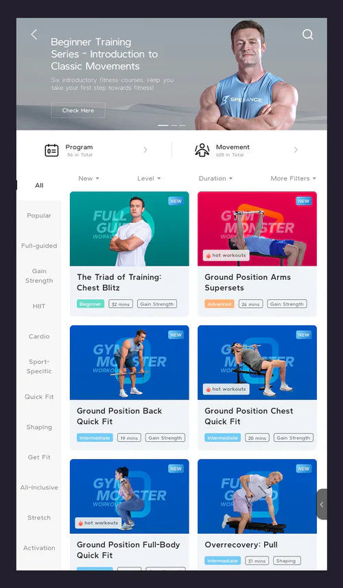 SÉANCES D'ENTRAÎNEMENT